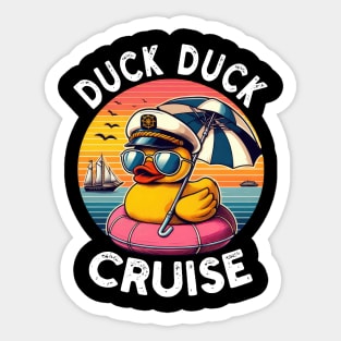 Duck Duck Cruise Sticker